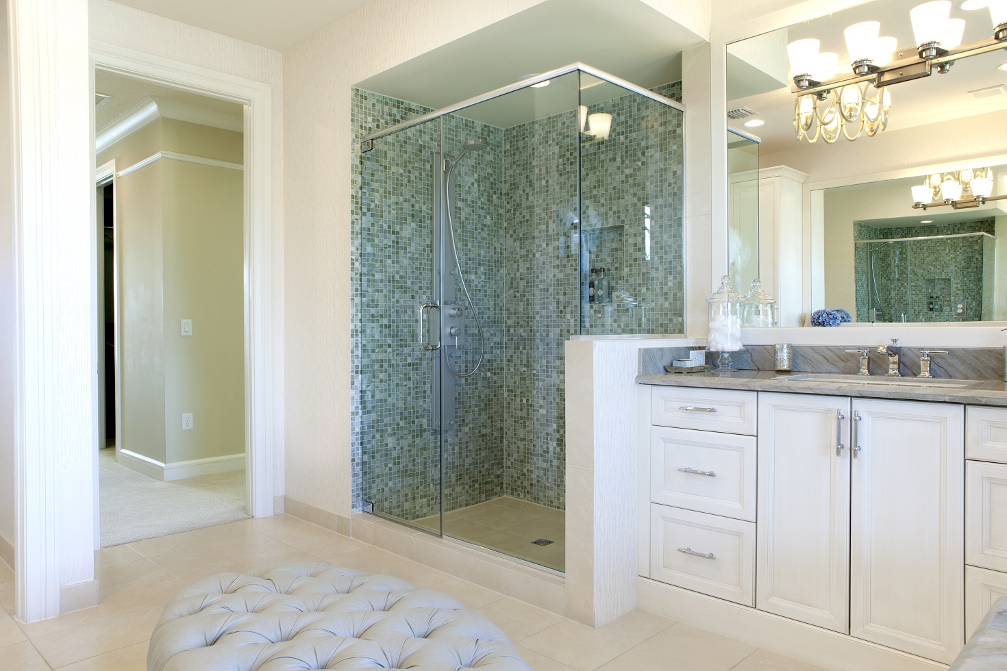 How Natural Stone Enhances a Shower - Rock Tops Fabrication